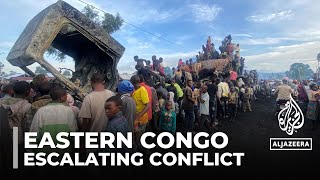 Escalating conflict in eastern Congo as M23 rebels advance on Goma [upl. by Anrev]