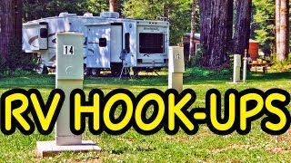 HOW TO Hook Up an RV  Connecting Your RV to Full HookUps [upl. by Baker]