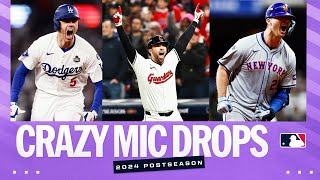 MIC DROP moments from the 2024 Postseason Best bat flips and reactions [upl. by Anwaf]