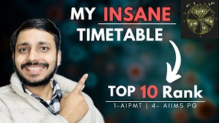 This INSANE time table helped me crack AIIMS twice  productive routine [upl. by Woodhead]