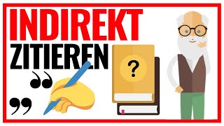 Indirektes Zitieren in wissenschaftlichen Arbeiten Tutorial 📄❝ [upl. by Nala]