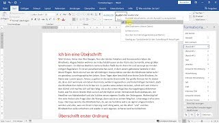 Formatvorlagen richtig verwenden – WordTutorial [upl. by Ainesell]