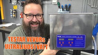 Testar Vevor Ultraljudstvätt  VEVOR 10L Ultrasonic Cleaner [upl. by Leraj]