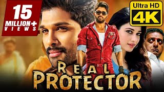 Real Protector 4K ULTRA HD Superhit Action Hindi Dubbed Full Movie  Allu Arjun Tamannaah [upl. by Loginov948]