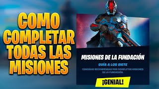 COMO COMPLETAR TODAS LAS MISIONES DE LA FUNDACION EN FORTNITE  COMO CONSEGUIR SKIN PICO ALA DELTA [upl. by Pepito]