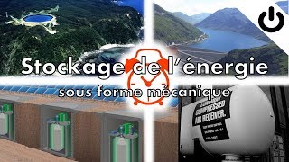 Stockage de lénergie sous forme mécanique STEP volant dinertie et air comprimé [upl. by Sonni]