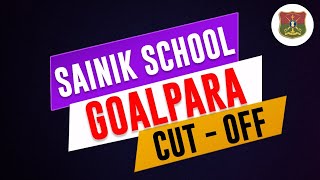 sainik school goalpara cut off 2024 [upl. by Ttik650]