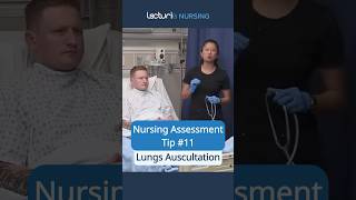 🌬️ How Do You Auscultate Lung Sounds NursingSkills BreathingAssessment nclex [upl. by Arahd]