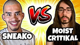 SNEAKO VS MOISTCRITIKAL Debate Reaction [upl. by Else]