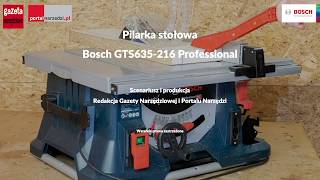 TEST PILARKI STOŁOWEJ BOSCH GTS635216 PROFESSIONAL [upl. by Anekahs]