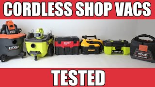 Best Cordless Wet Dry Vacuum For Cars  Ryobi vs Ridgid vs Dewalt vs Milwakee  Shop Vac Battle [upl. by Fredric402]