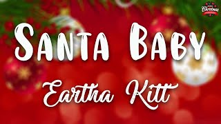 Eartha Kitt  Santa Baby  Lyrics Video [upl. by Nyasuh]