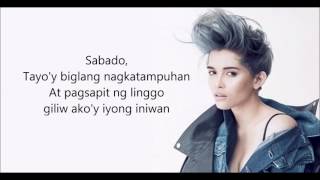 KZ Tandingan  Isang Linggong Pagibig Lyrics [upl. by Dryden]