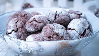 Easy chocolate crinkles recipe  perfect Holiday cookie [upl. by Letsyrhc]