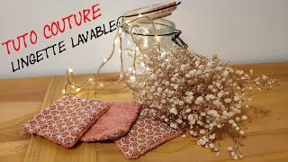 tuto couture lingette lavable [upl. by Adriena]