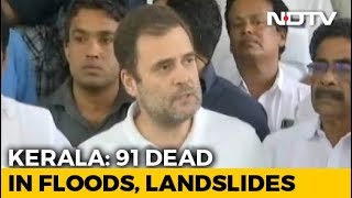 quotTruly Humblingquot Rahul Gandhi Tweets After Visiting FloodHit Wayanad [upl. by Ashling]