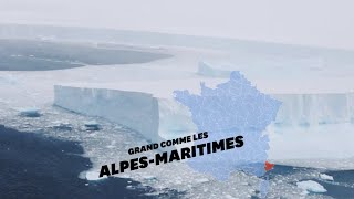 Le plus gros iceberg du monde menace une île britannique [upl. by Afrika]