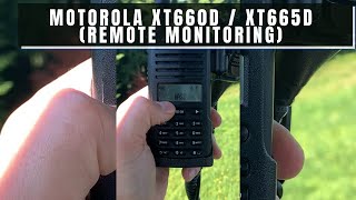 Radio Check  Remote Monitoring on Motorola dPMR digital PMR 446  XT660d  XT665d [upl. by Ardnaek]