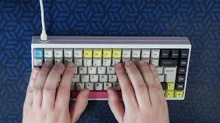 Typing test  KBD75 v31 Ecream with lubed and filmed Jwick Black switches amp PBT dyesub keycaps [upl. by Anyale]