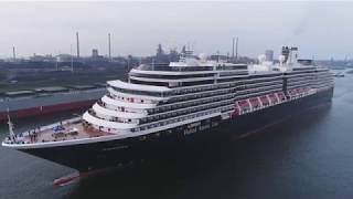 Zuiderdam Holland America Line Drone view IJmuiden [upl. by Hill]