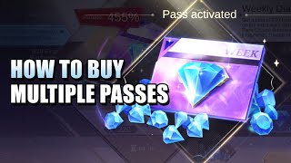 HOW TO BUY MULTIPLE DIAMOND PASSES [upl. by Kraul245]