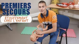 Que faire en cas détouffement de lenfant ou du nourrisson   Premiers Secours [upl. by Delaine]