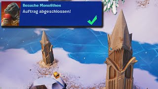 Besuche Monolithen Fortnite Woche 6 Aufträge [upl. by Aciretehs]