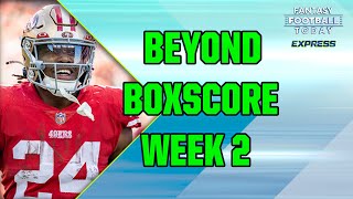 Beyond The Boxscore  Week 2 RB SchemeUsage Data Dive with The Ringers Danny Kelly [upl. by Adlemy]