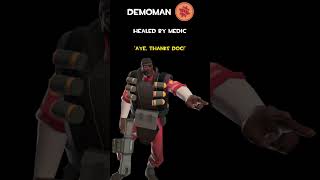 Demoman  Healed By Medic  Demoman Voice Lines [upl. by Truk141]