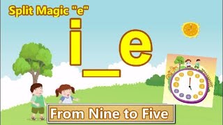 Split Vowel Magic quotequot  ie  Reader From Nine to Five  Go Phonics 2C Unit 18 [upl. by Amalee457]