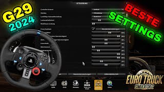 Beste Lenkrad Einstellungen für ETS2  Logitech G29 Konfigurieren [upl. by Bonney394]