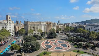 Iberostar Selection Paseo de Gracia rooftop Sky Bar view  Barcelona Spain [upl. by Nolte]