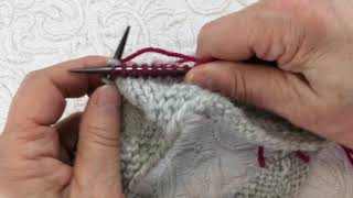 Twined Knitting The Knit Stitch [upl. by Adnyc]