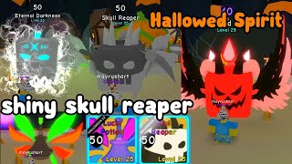 Claimed Hallowed Spirit Hatched Shiny Skull Reaper Shiny Eternal Darkness  Bubble Gum Simulator [upl. by Gilliette684]