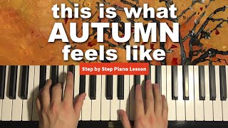 JVKE  this is what autumn feels like Piano Tutorial Lesson [upl. by Oag]