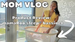 Mom Vlog 2  Product Review 4moms mamaRoo sleep bassinet baby bassinet honest review [upl. by Aryan]