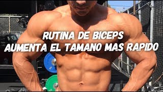 Rutina de BICEPS PARA CRECER AL MAXIMO [upl. by Htide12]