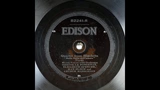 Quartet from RIGOLETTO 1921 Edison Record DD8422 in HD [upl. by Nodnar]