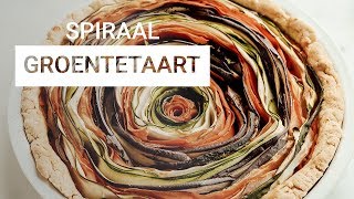 Easy Vegan recept spiraalgroentetaart [upl. by Shena183]