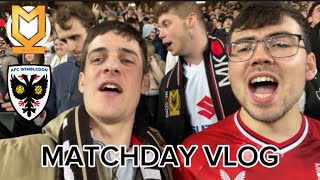 REAL DONS WIN THE DERBY  MK Dons vs AFC Wimbledon Matchday Vlog  23012024 [upl. by Sutsuj]