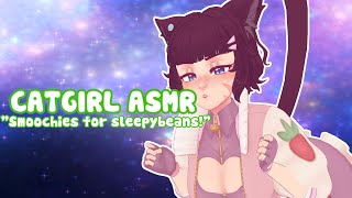 ASMR Catgirl Smooches amp Comforts You To Sleep ♥ [upl. by Ahsinrac106]