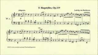 Beethoven Bagatelle Op 119 No1 [upl. by Rahmann435]