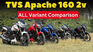 New Tvs Apache RTR 160 2V Bs6 2022 Price Mileage New Update Full Review In Hindi [upl. by Sibyls]