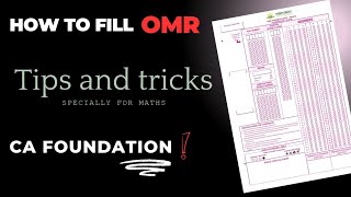 How to Fill OMR  Complete Details  Tricks for Quantitative Aptitude 📚🔥GautamGogiacafoundation [upl. by Icyaj346]