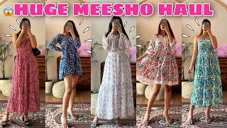 Trendy MEESHO Dresses Haul💕Starting at Rs248  Try On Haul  Rupal Yadav meesho [upl. by Yand]