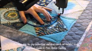 How To Machine Quilt a Square in a Square Quilt Block [upl. by Westland903]