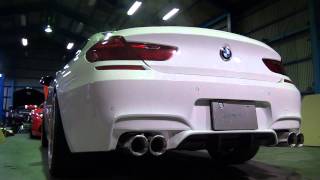 EXHAUTECH BMW F06F12F13 640i 高音サウンドマフラー F ZERO Exhaust System [upl. by Ketchum]