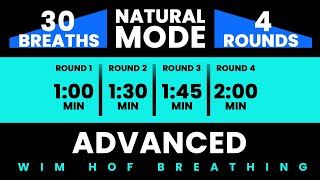 Advanced Wim Hof Guided Breathing  4 Rounds  30 Breaths  Pure Breathwork No Frequencies [upl. by Kornher90]