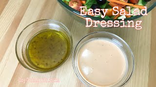 Easy Salad Dressings  Really Quick [upl. by Ahsilrac]