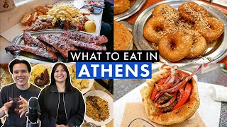 TOP 10 RESTAURANTS in ATHENS  Greek Food Guide [upl. by Bollen210]